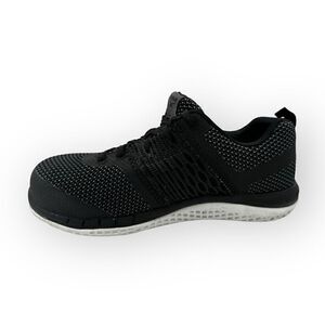 Reebok Print Work Utility shoes RB249 Composite Toe black/white womens size 8 EU